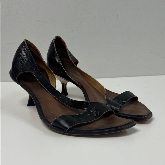 cydwoq Shoes - Cydwok Leatyer Strappy Sandals With Horn Heel